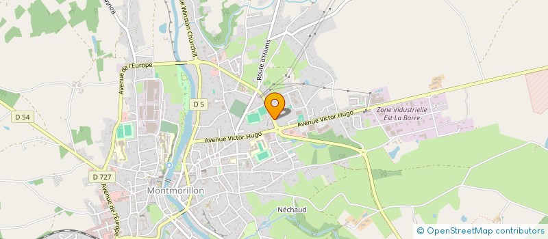 localisation de l'entreprise MADAME CLAIRE COMPAIN  MONTMORILLON