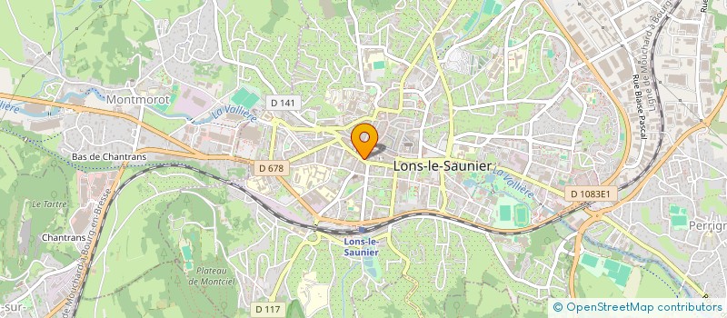 localisation de l'entreprise MADAME CLAIRE COMTE à LONS-LE-SAUNIER