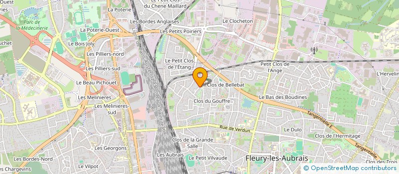 localisation de l'entreprise MADAME CLAIRE CONTE à FLEURY-LES-AUBRAIS
