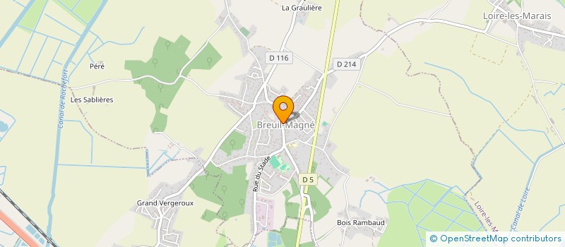 localisation de l'entreprise MADAME CLAIRE CORBIERE  BREUIL-MAGNE