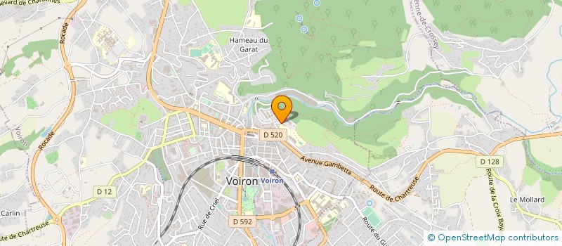 localisation de l'entreprise MADAME CLAIRE CORDONNIER  VOIRON