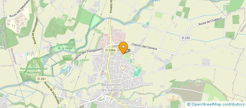 localisation de l'entreprise MADAME CLAIRE COTRET  BEAUMONT-LES-VALENCE