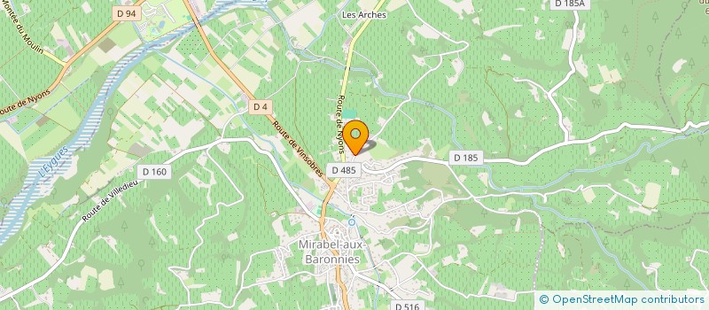 localisation de l'entreprise MADAME CLAIRE COUPIER  MIRABEL-AUX-BARONNIES