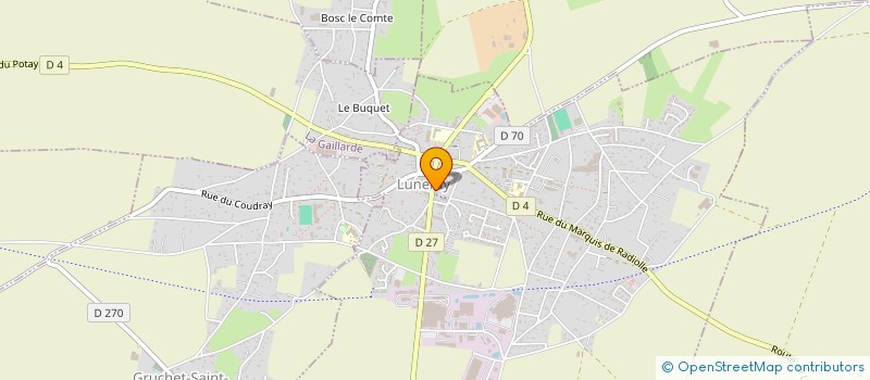 localisation de l'entreprise MADAME CLAIRE COURBE à LUNERAY