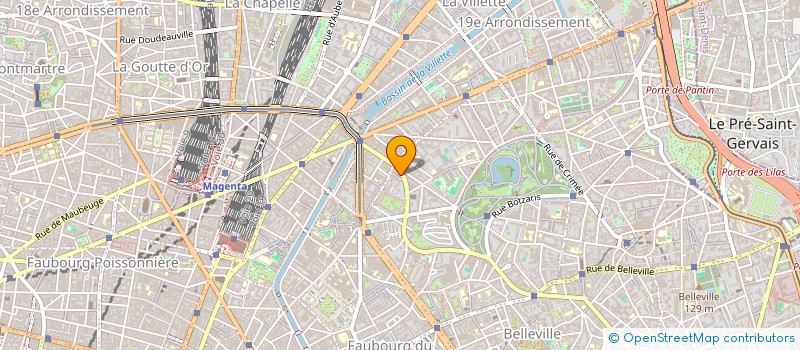 localisation de l'entreprise MADAME CLAIRE COURDAVAULT  PARIS 19