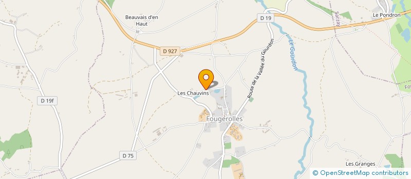 localisation de l'entreprise MADAME CLAIRE COURREAU à FOUGEROLLES