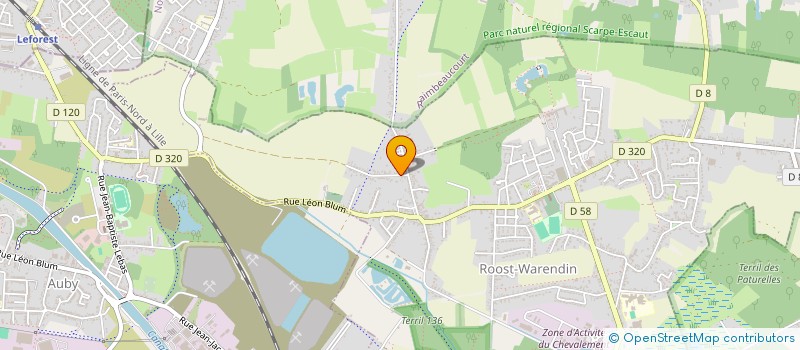 localisation de l'entreprise MADAME CLAIRE COUSIN  ROOST-WARENDIN