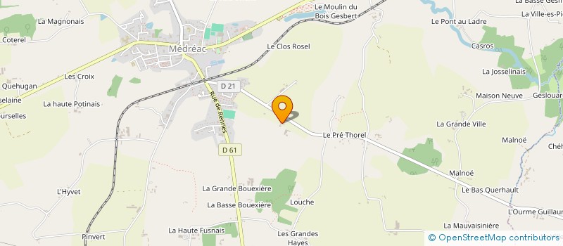 localisation de l'entreprise MADAME CLAIRE COUSINARD  MEDREAC