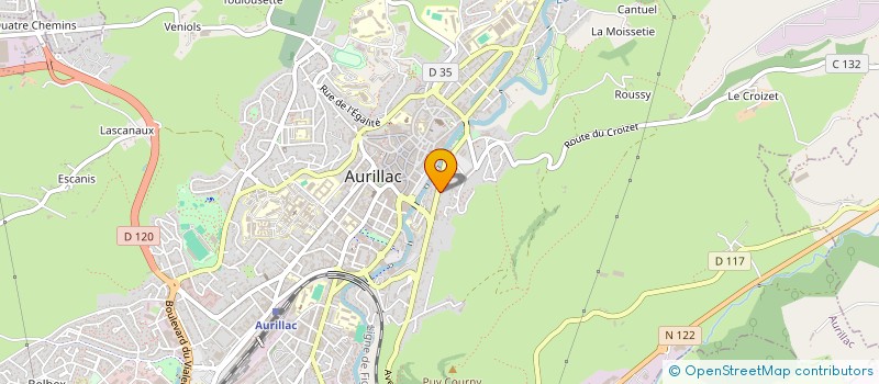localisation de l'entreprise MADAME CLAIRE COUTAREL à AURILLAC
