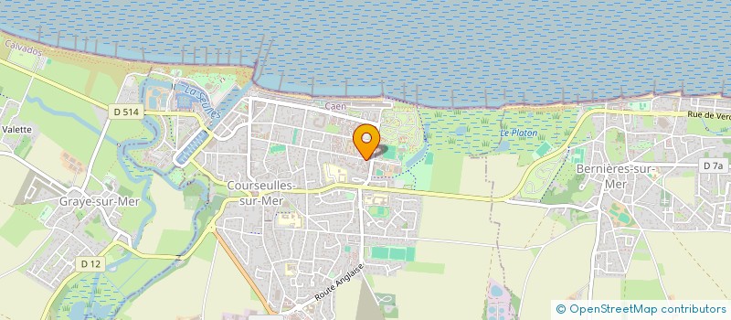 localisation de l'entreprise MADAME CLAIRE COUTZAC  COURSEULLES-SUR-MER