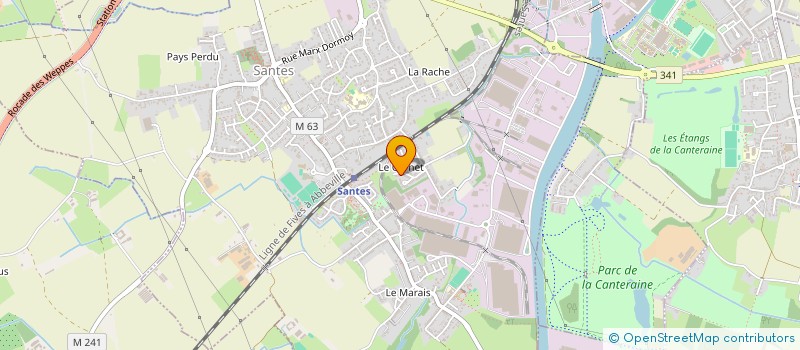 localisation de l'entreprise MADAME CLAIRE CRESSON  SANTES