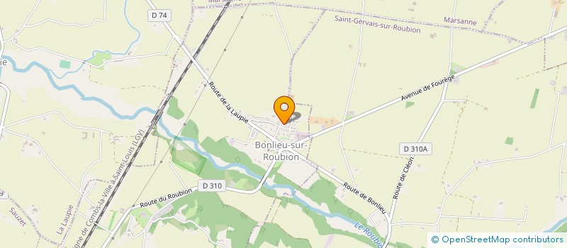 localisation de l'entreprise MADAME CLAIRE CROQUET  BONLIEU-SUR-ROUBION