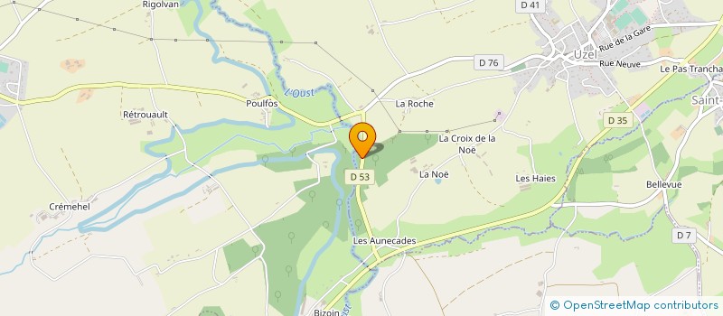 localisation de l'entreprise MADAME CLAIRE CROZET à UZEL