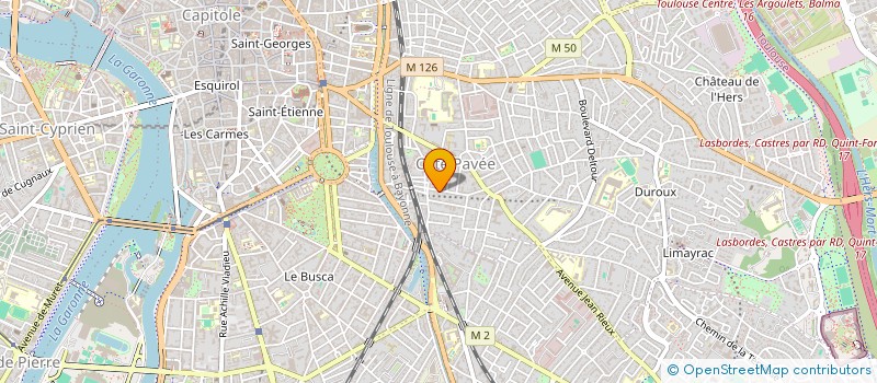 localisation de l'entreprise MADAME CLAIRE CURIE à TOULOUSE