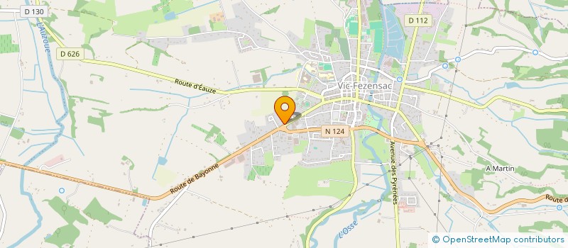 localisation de l'entreprise MADAME CLAIRE DAIGNAN  VIC-FEZENSAC