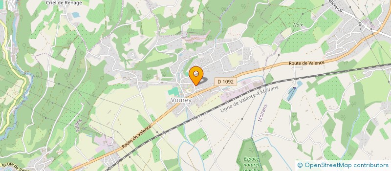 localisation de l'entreprise MADAME CLAIRE DALL AGNOL  VOUREY