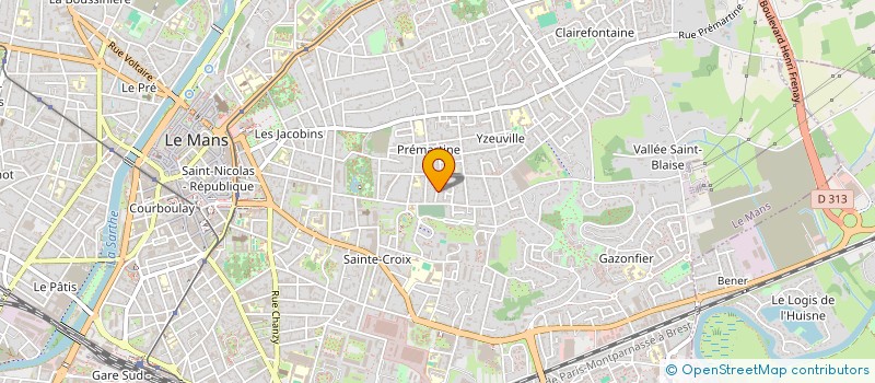 localisation de l'entreprise MADAME CLAIRE DALZOTTO à LE MANS