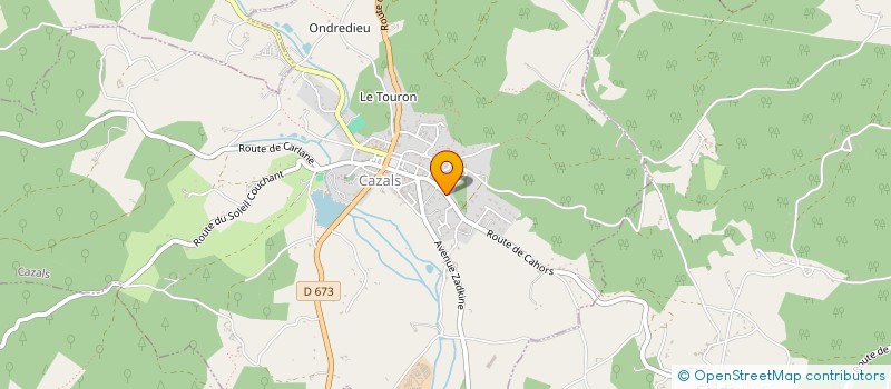 localisation de l'entreprise MADAME CLAIRE DARNAJOU  CAZALS