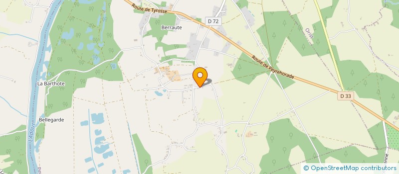 localisation de l'entreprise MADAME CLAIRE DARREGERT  PEYREHORADE