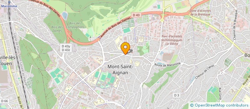 localisation de l'entreprise MADAME CLAIRE DAVID  CAUDEBEC-LES-ELBEUF