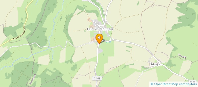 localisation de l'entreprise MADAME CLAIRE DAVIOT  FAIN-LES-MOUTIERS