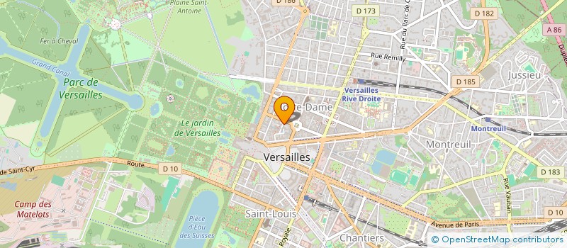 localisation de l'entreprise MADAME CLAIRE DAZY à VERSAILLES
