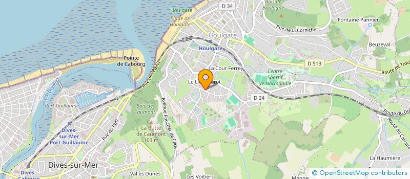 localisation de l'entreprise MADAME CLAIRE DE BERTRAND  HOULGATE