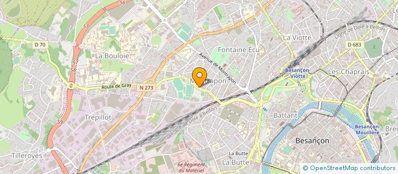 localisation de l'entreprise MADAME CLAIRE DE FILIPPIS  BESANCON