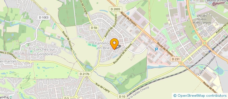 localisation de l'entreprise MADAME CLAIRE DE LOOF  CHANTELOUP-EN-BRIE