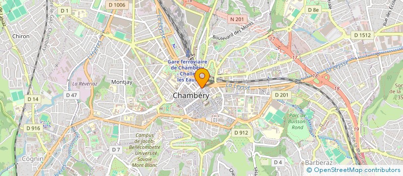 localisation de l'entreprise MADAME CLAIRE DE MADRE  CHAMBERY