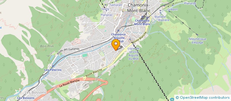 localisation de l'entreprise MADAME CLAIRE DE MONESTROL  CHAMONIX-MONT-BLANC