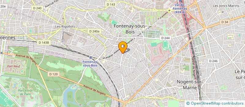 localisation de l'entreprise MADAME CLAIRE DEBACK à FONTENAY-SOUS-BOIS