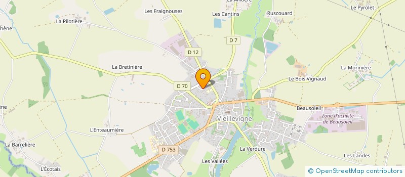 localisation de l'entreprise MADAME CLAIRE DEBOEUF  VIEILLEVIGNE