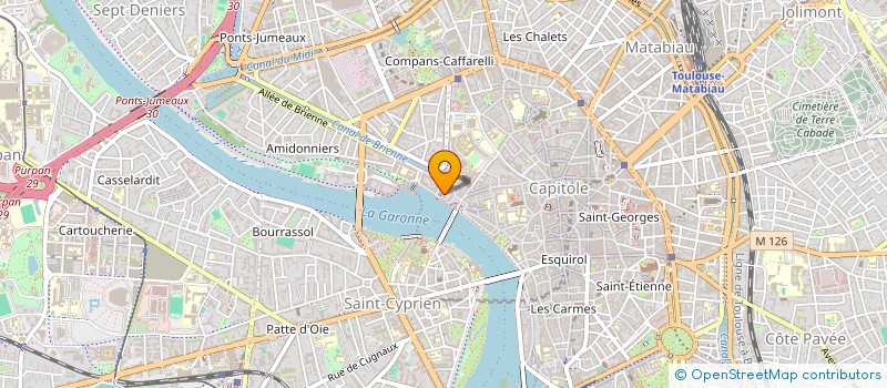 localisation de l'entreprise MADAME CLAIRE DEBRABANT  TOULOUSE