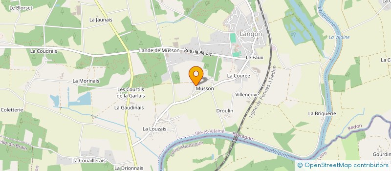 localisation de l'entreprise MADAME CLAIRE DEBRUYNE à LANGON