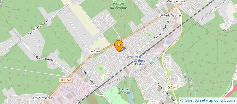 localisation de l'entreprise MADAME CLAIRE DEGENNE  CESTAS