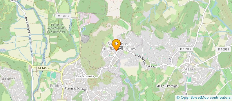 localisation de l'entreprise MADAME CLAIRE DELAVOIE  SAINT-VINCENT-DE-BARBEYRARGUES