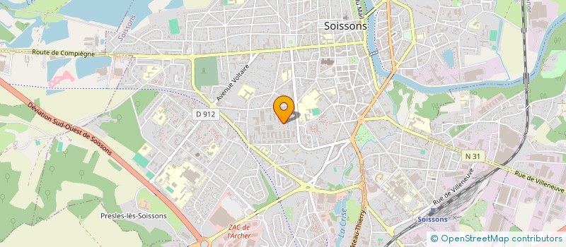 localisation de l'entreprise MADAME CLAIRE DELBENDE à SOISSONS
