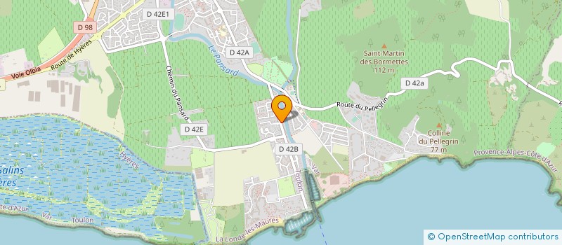 localisation de l'entreprise MADAME CLAIRE DELBOURG POIREE  LA LONDE-LES-MAURES