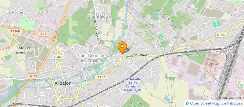localisation de l'entreprise MADAME CLAIRE DEMATHIEU à SAINT-GERMAIN-LES-ARPAJON