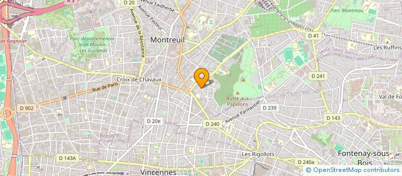 localisation de l'entreprise MADAME CLAIRE DENAVARRE à MONTREUIL