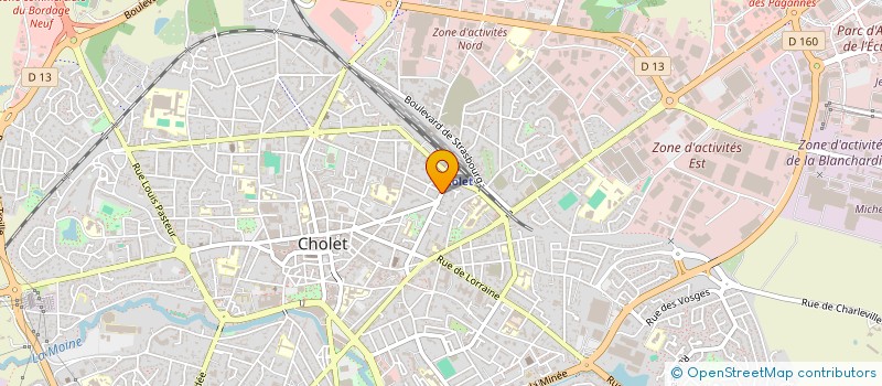 localisation de l'entreprise MADAME CLAIRE DERIEPPE à CHOLET
