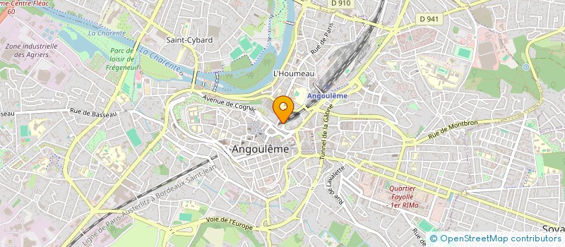 localisation de l'entreprise MADAME CLAIRE DERUELLE à ANGOULEME