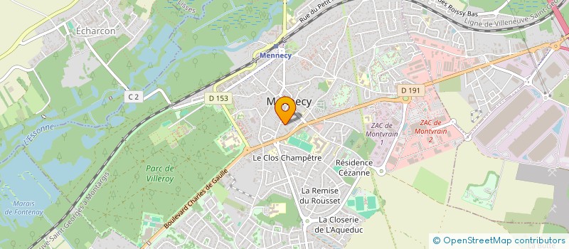 localisation de l'entreprise MADAME CLAIRE DESAYMARD  MENNECY