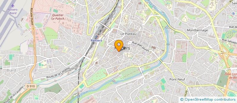 localisation de l'entreprise MADAME CLAIRE DESCHAMPS à POITIERS
