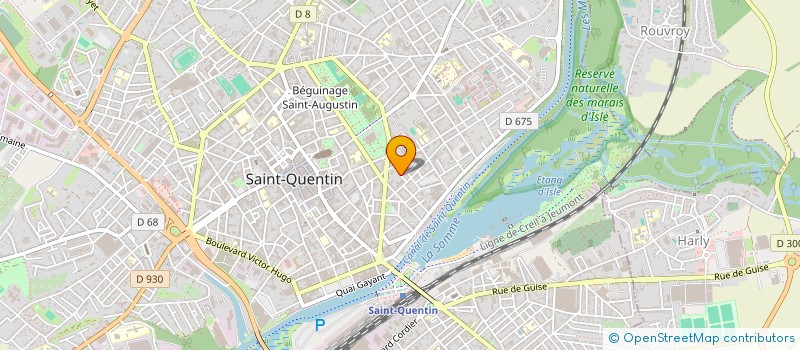 localisation de l'entreprise MADAME CLAIRE DESCHAMPS à SAINT-QUENTIN