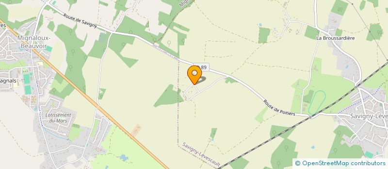 localisation de l'entreprise MADAME CLAIRE DESGRANGES  SAVIGNY-LEVESCAULT