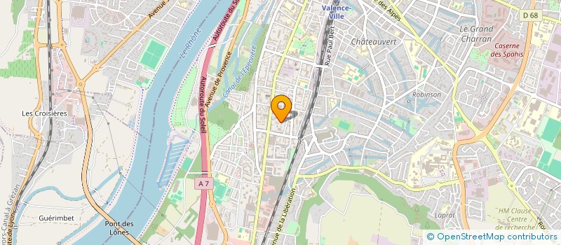 localisation de l'entreprise MADAME CLAIRE DESPEYSSE  VALENCE