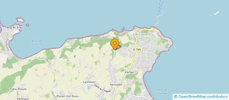 localisation de l'entreprise MADAME CLAIRE DESSERREY à PLOUBAZLANEC