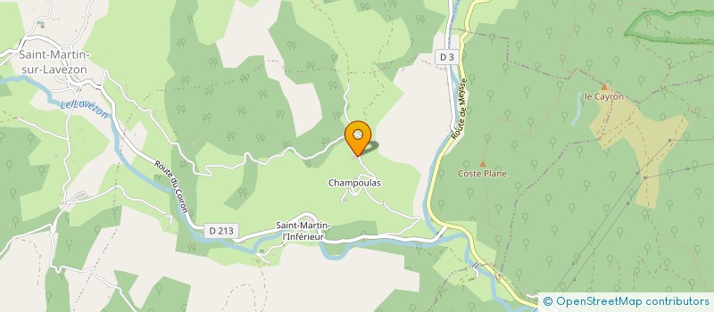 localisation de l'entreprise MADAME CLAIRE DESSY  SAINT-MARTIN-SUR-LAVEZON